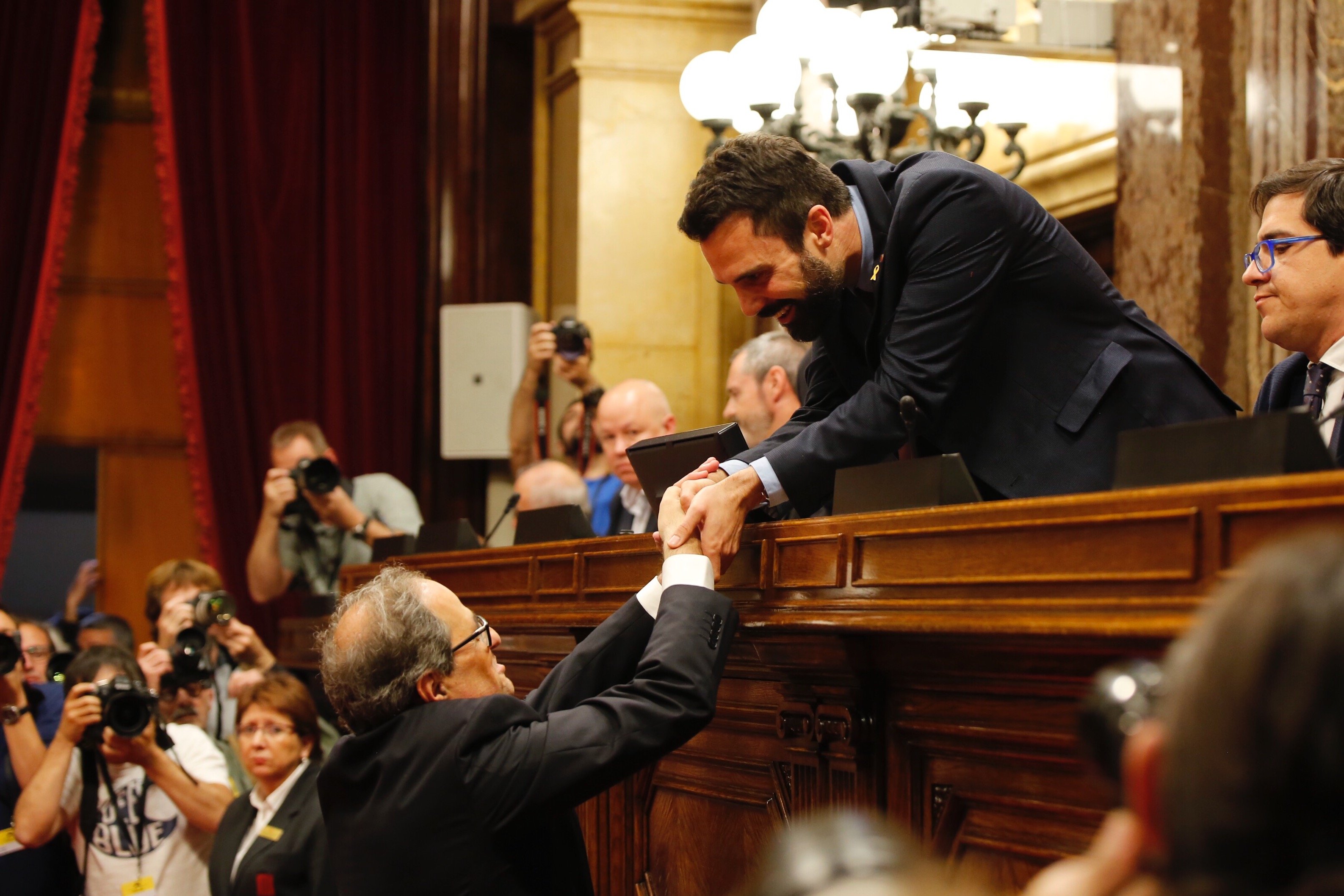 El vot de Torra al Parlament posa Torrent i la Mesa a la diana de PP i Cs