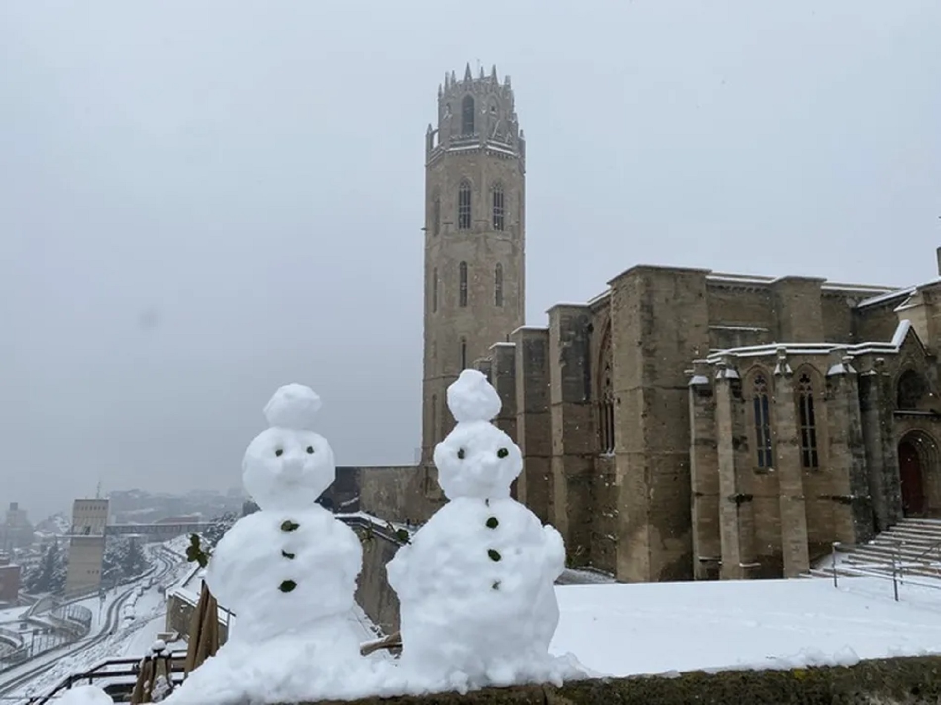 Tres años de la borrasca Filomena, que cubrió de nieve la Catalunya interior