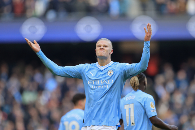 Erling Haaland, celebrant un gol amb el Manchester City / Foto: Europa Press