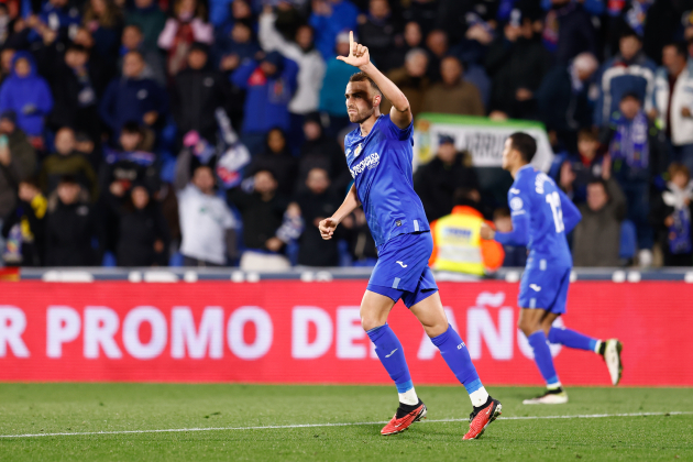 Borja Mayoral celebrant un gol amb el Getafe / Foto: Europa Press