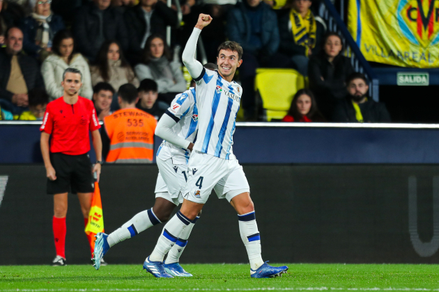 Martin Zubimendi celebra un gol cono la Real Sociedad / Foto: Europa Press