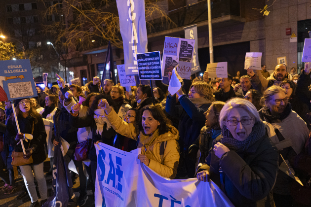 manifestació tècnics sanitaris irene vilà