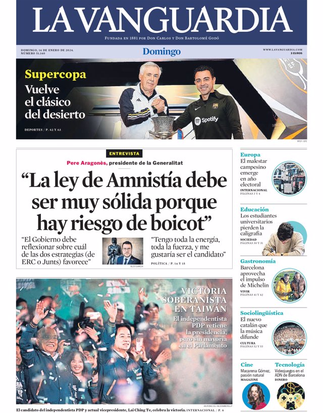 portada lavanguardia portada lavanguardia