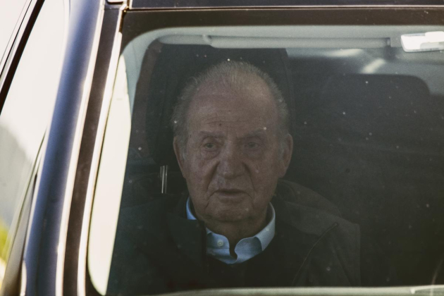 Juan Carlos en el coche efe Juan Carlos en el coche efe