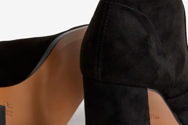 Botines calcetín con tacón cuadrado Botines calcetín con tacón cuadrado