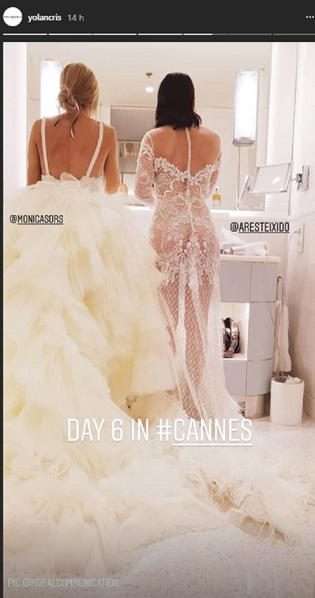 ares teixidó vestido|traje Cannes instagram