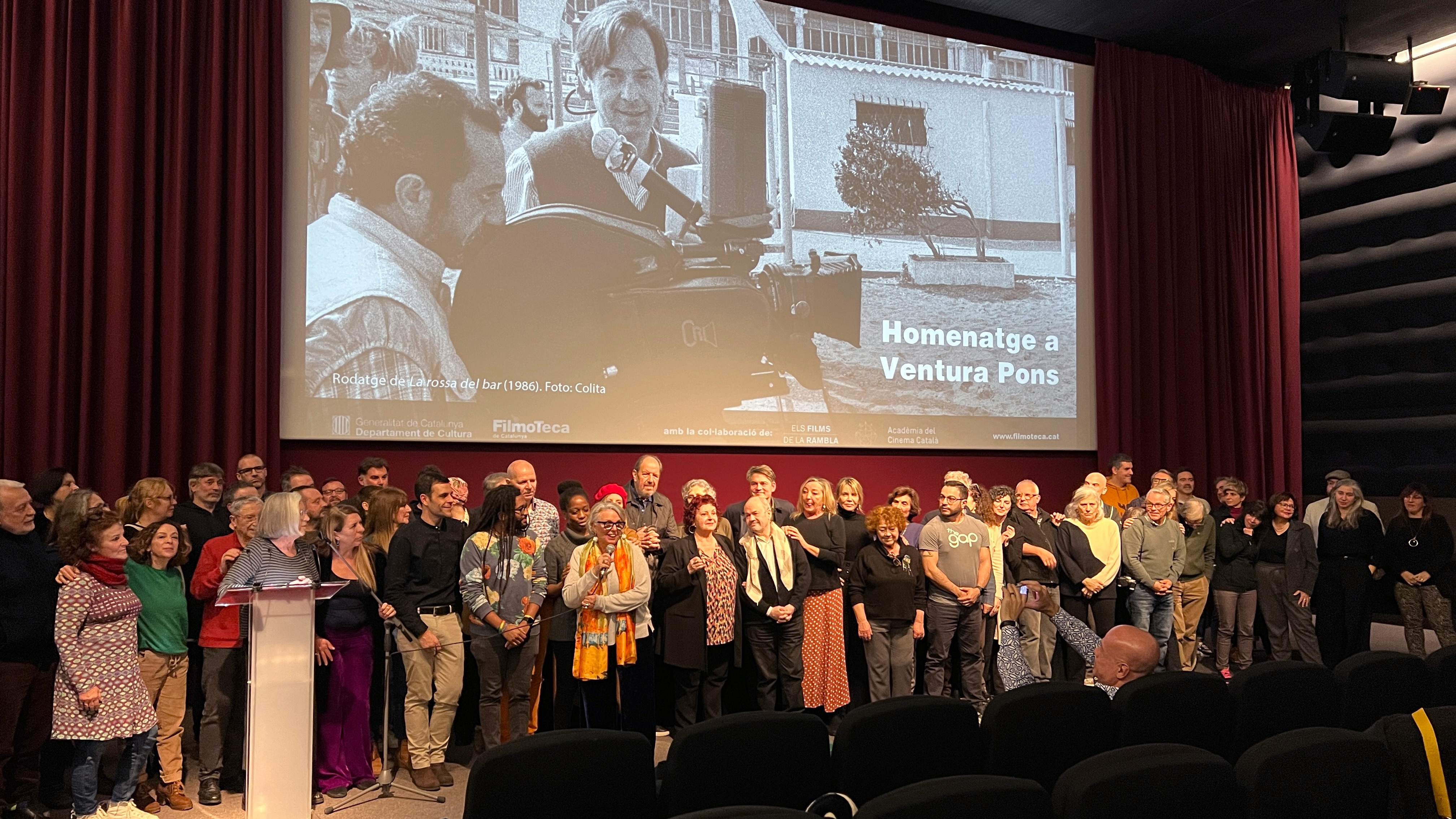 El Govern homenatja Ventura Pons en un acte a la Filmoteca de Catalunya