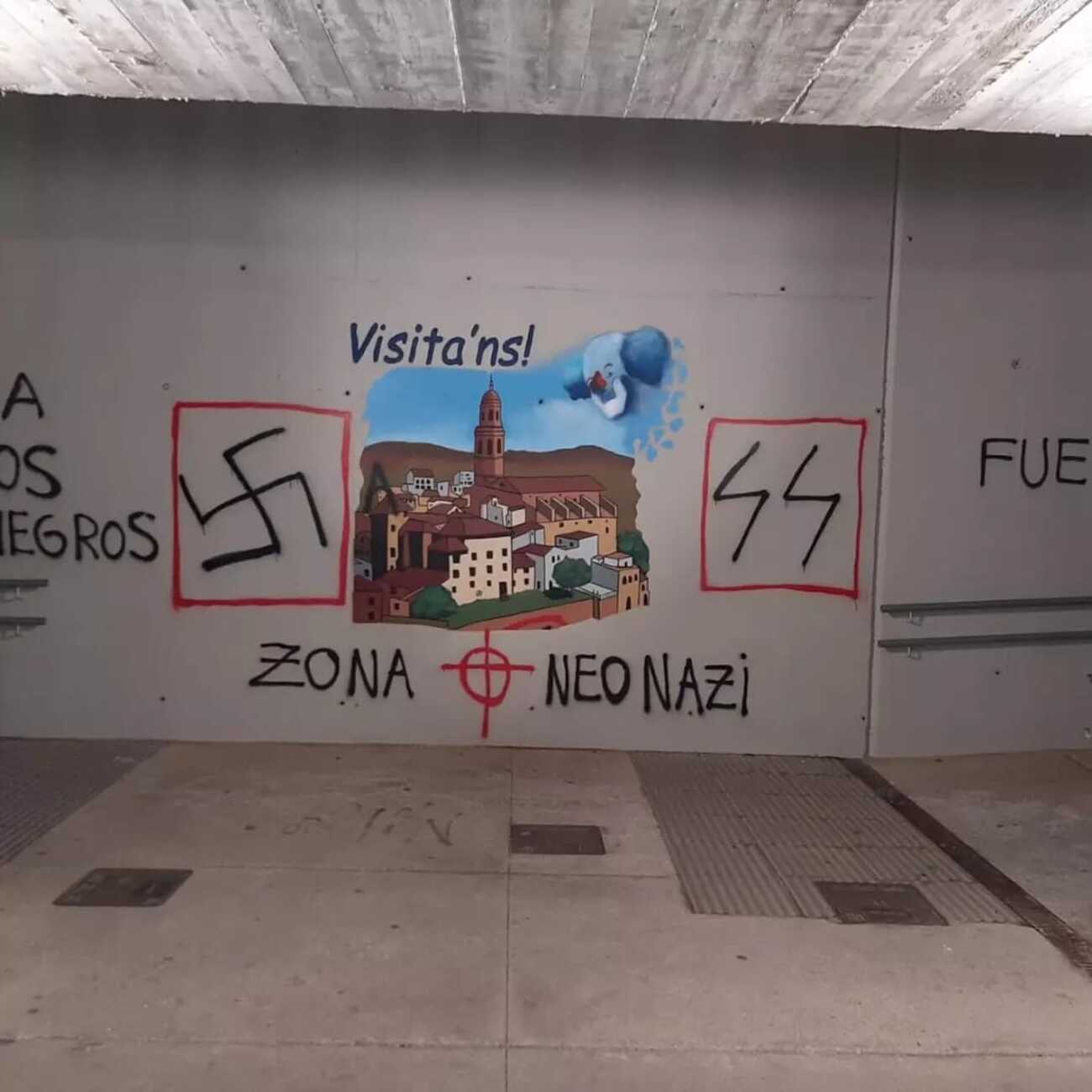 Apareixen pintades nazis a Cubelles