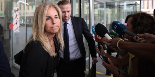 L'extennista Arantxa Sánchez Vicario en el judici a Barcelona