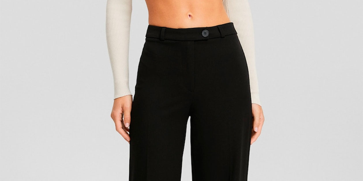 Els pantalons wide leg tailoring nouvingut a Bershka descriuen a la perfecció la paraula tipàs