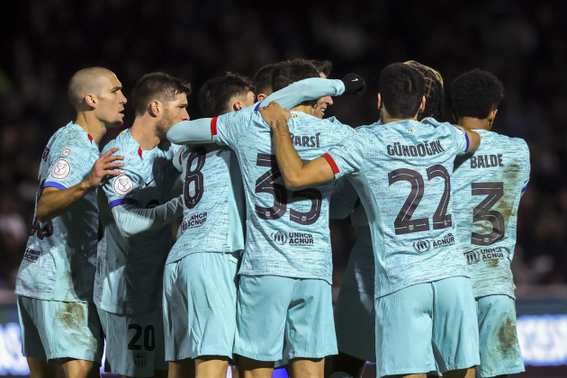 Barça celebración gol / Foto: EFE