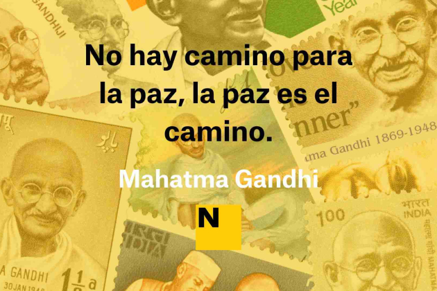 frases de Gandhi sobre la paz