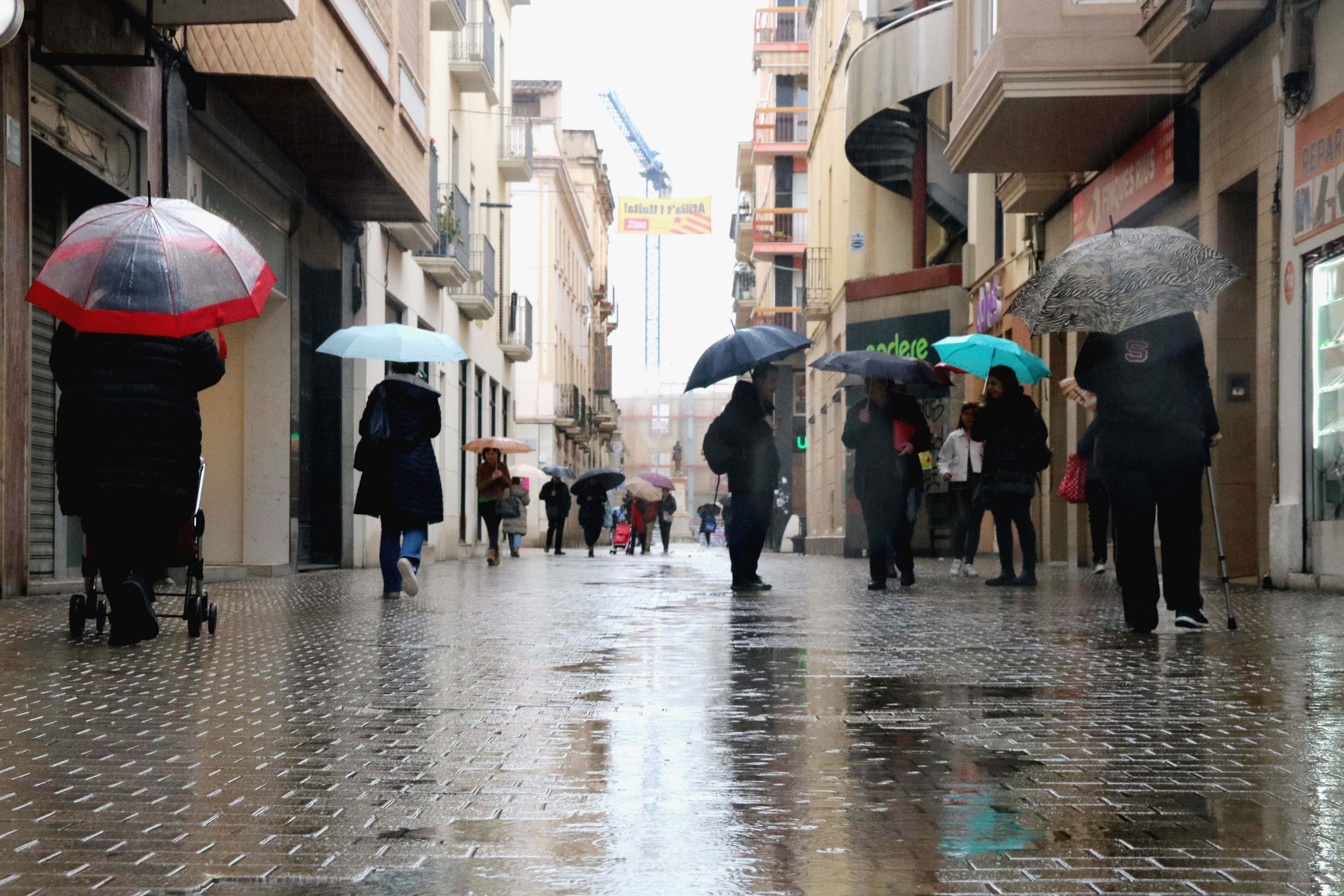 El temporal deja nevadas en la Terra Alta, pero la nieve no cuaja