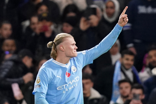 Erling Haaland celebrant un gol amb el Manchester City / Foto: Europa Press
