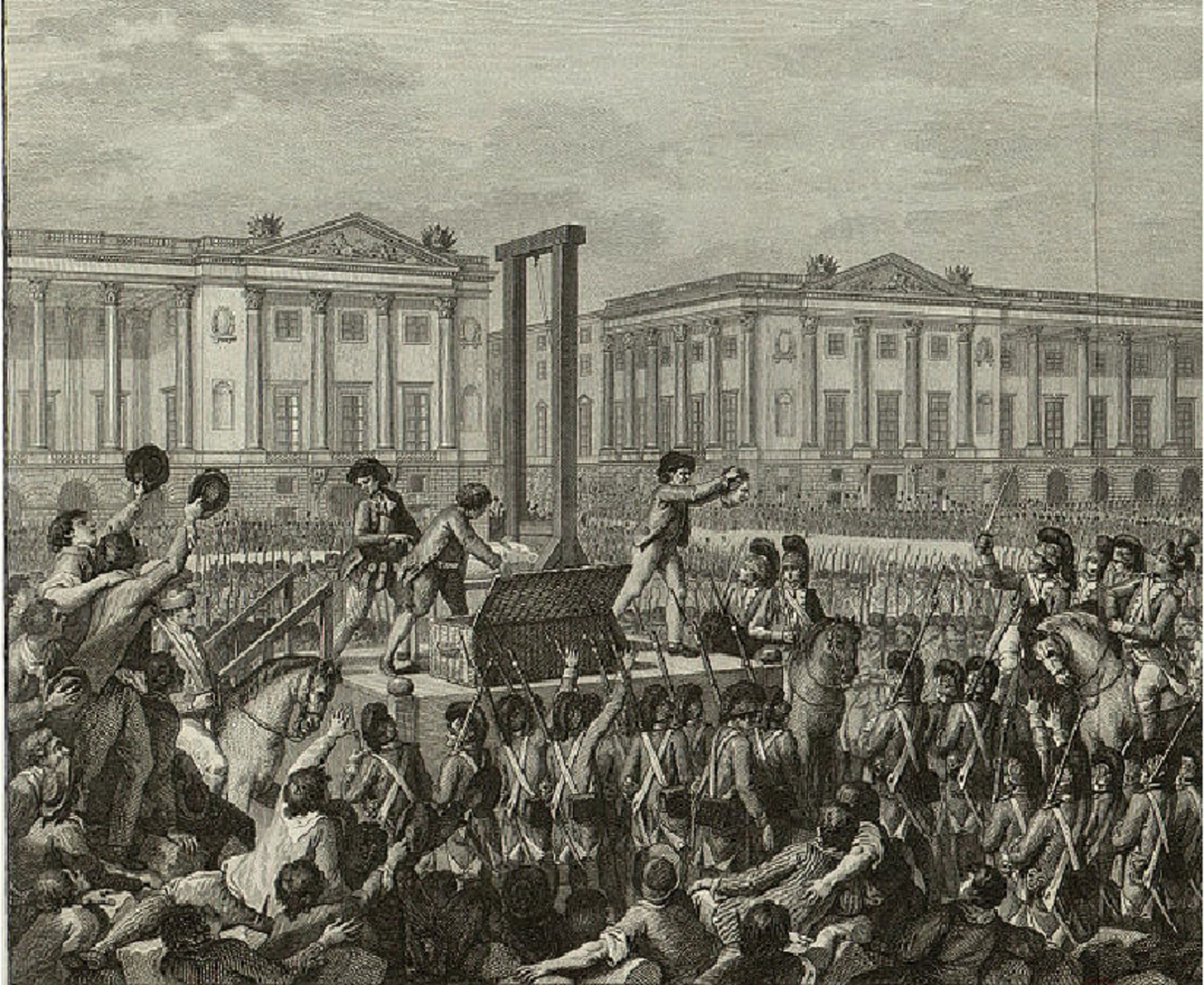 Els revolucionaris decapiten el rei Lluís XVI, cinquè Borbó al tron de França