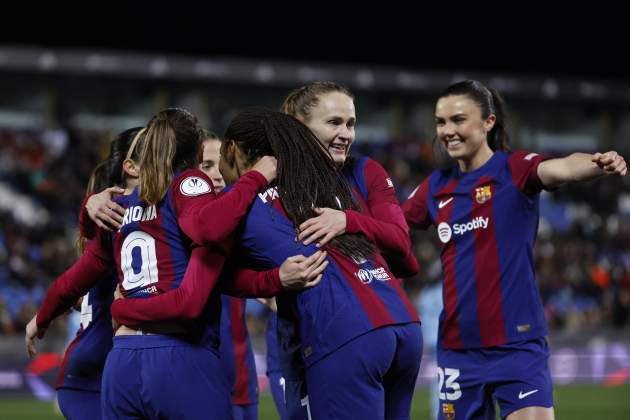 Barça femeni celebracio gol Supercopa EFE
