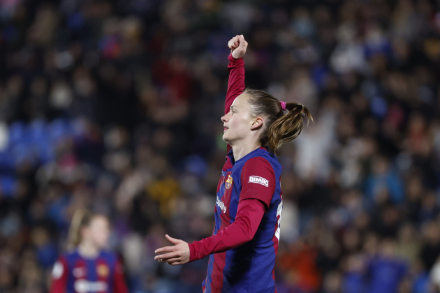 Graham Hansen celebrando su hat-trick a la final de la Supercoa / Foto: EFE Graham Hansen celebrando su hat-trick a la final de la Supercoa / Foto: EFE