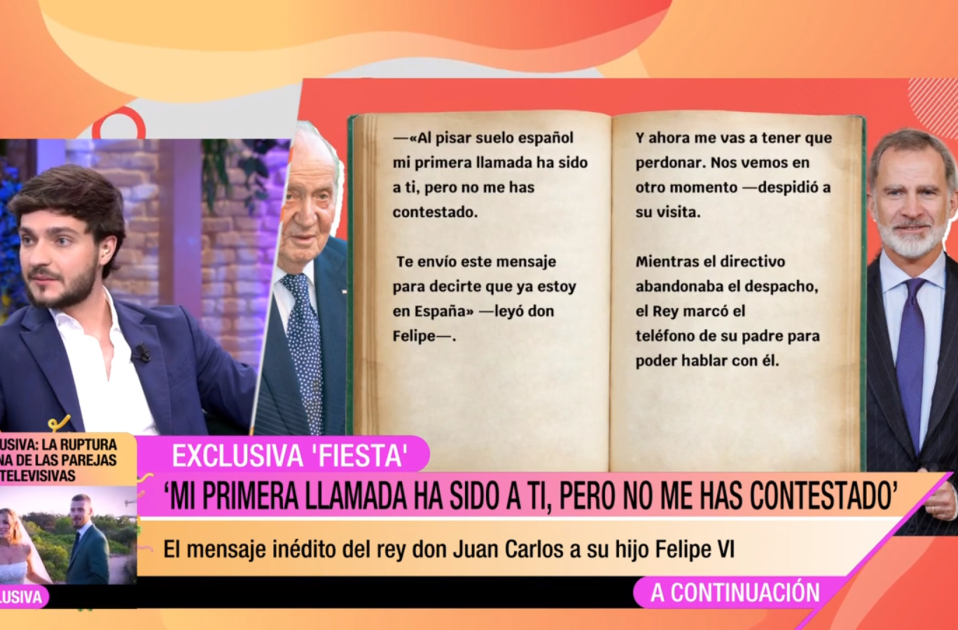 Els whatsapps de Joan Carles a Felip, Telecinco Els whatsapps de Joan Carles a Felip, Telecinco