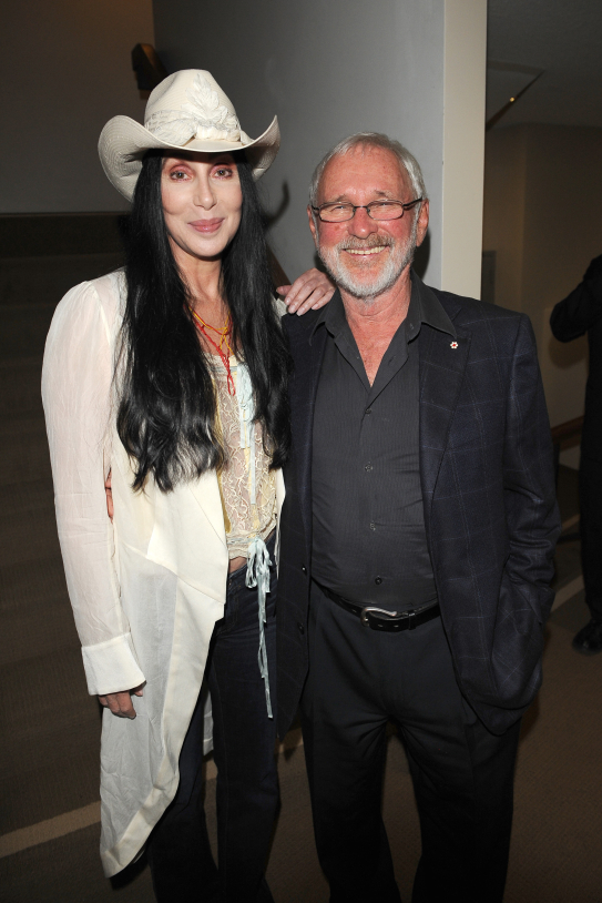 Cher and Norman Jewison at A Tribute to Norman Jewison at LACMA in Los Angeles on April 16, 2009. Photo by George Pimentel. (48198893911)