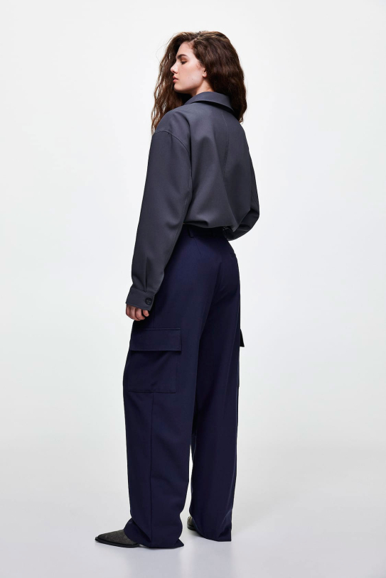 Pantalons càrrec amb pinces Pantalons càrrec amb pinces