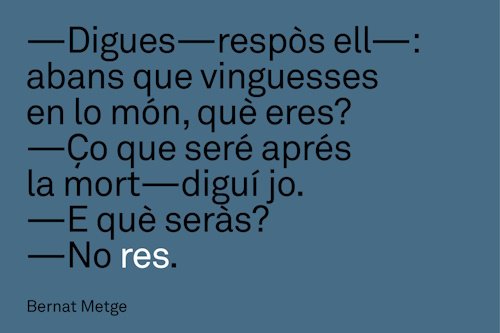 Cita Bernat Metge Cita Bernat Metge