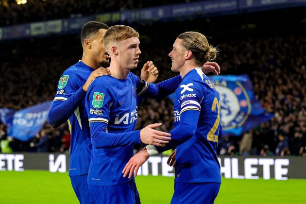 Cole Palmer y Gallagher celebrando un gol del Chelsea / Foto: Europa Press