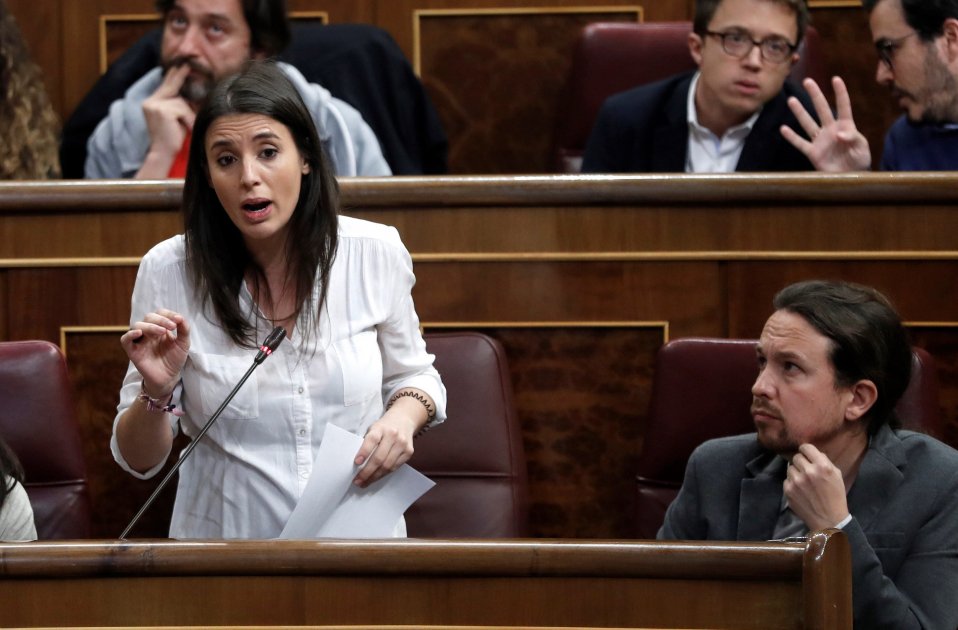 Irene Montero y Pablo Iglesias EFE