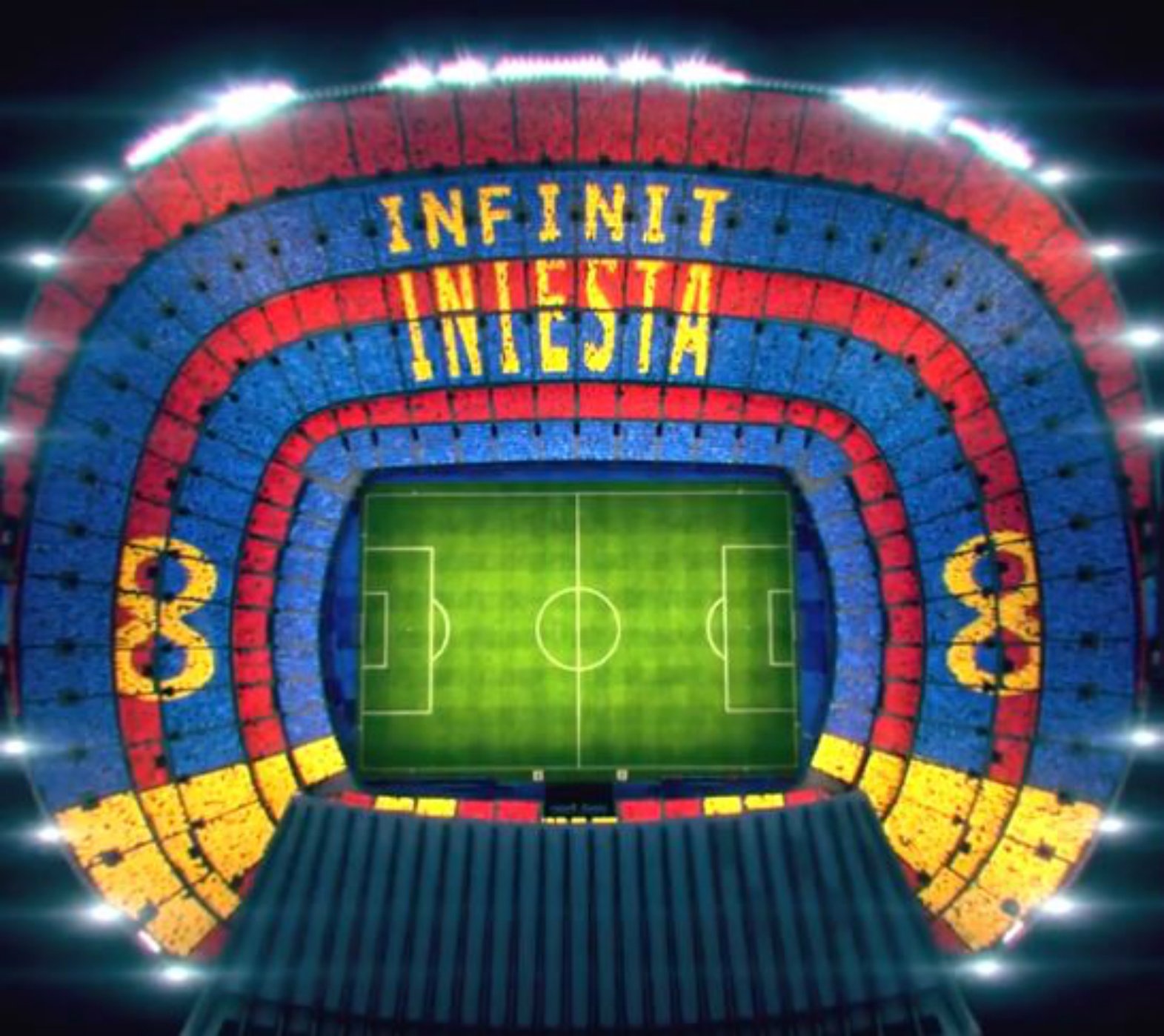 Así será el mosaico del Barça para despedir a Iniesta
