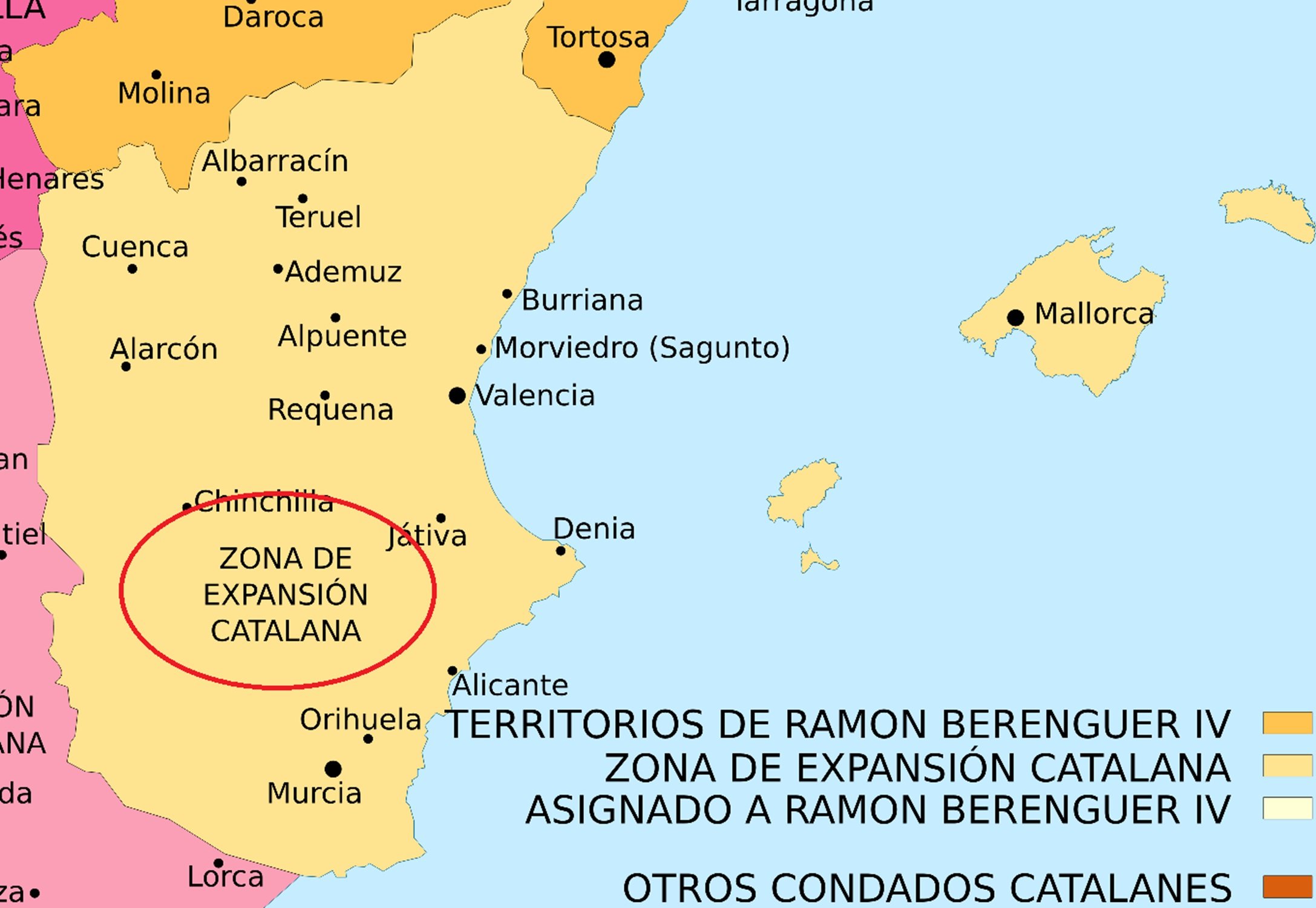 ​​​​​​​Alfonso VII de León y Ramón Berenguer IV de Barcelona se reparten la Península
