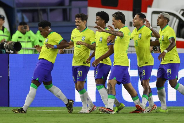 Endrick celebració gol Brasil sub 23 / Foto: EFE - Miguel Gutiérrez