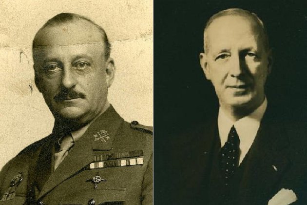 El dictador Primo de Rivera y Sousthenes Behn. Fuente Ministerio de Defensa español y Wikimedia Commons