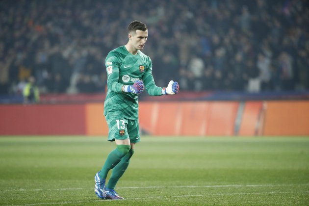 Iñaki Peña celebració gol Barça / Foto: EFE