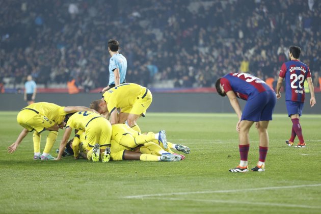 Villarreal celebración gol Barça / Foto: EFE