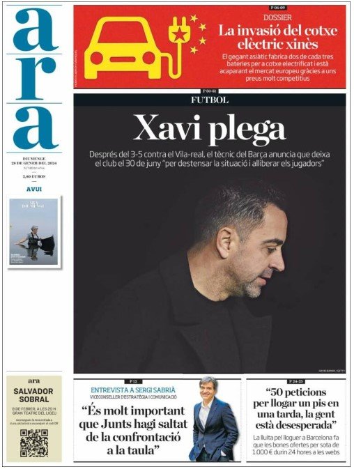 portada ara 28 gener portada ara 28 gener