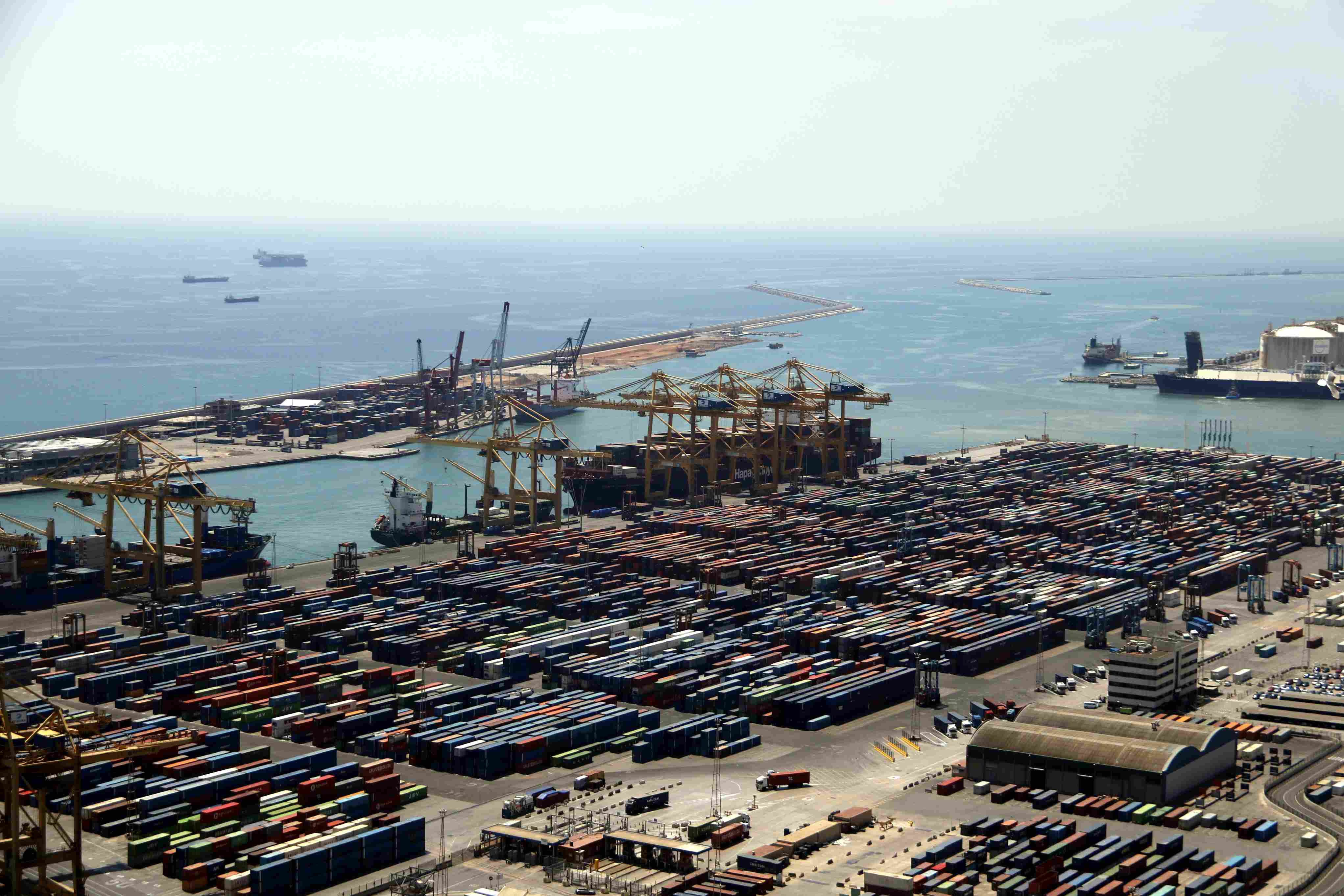 Spectacular increase in container traffic at the Port of Barcelona in October