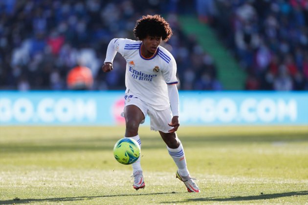 Peter Federico disputant un partit amb el primer equip del Reial Madrid / Foto: Europa Press