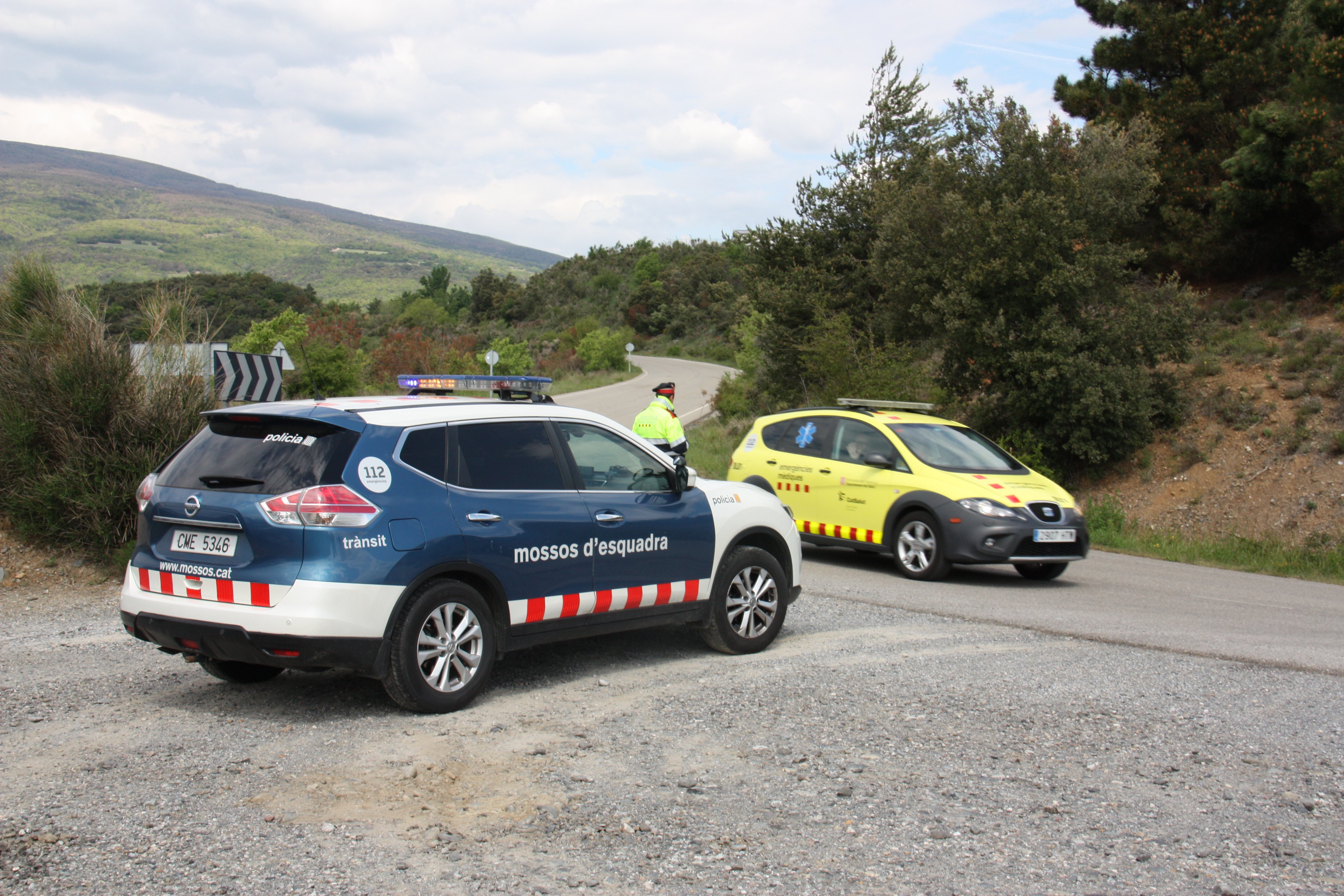 Un mort en un xoc frontal entre una furgoneta i un cotxe a l'N-240 a Lleida