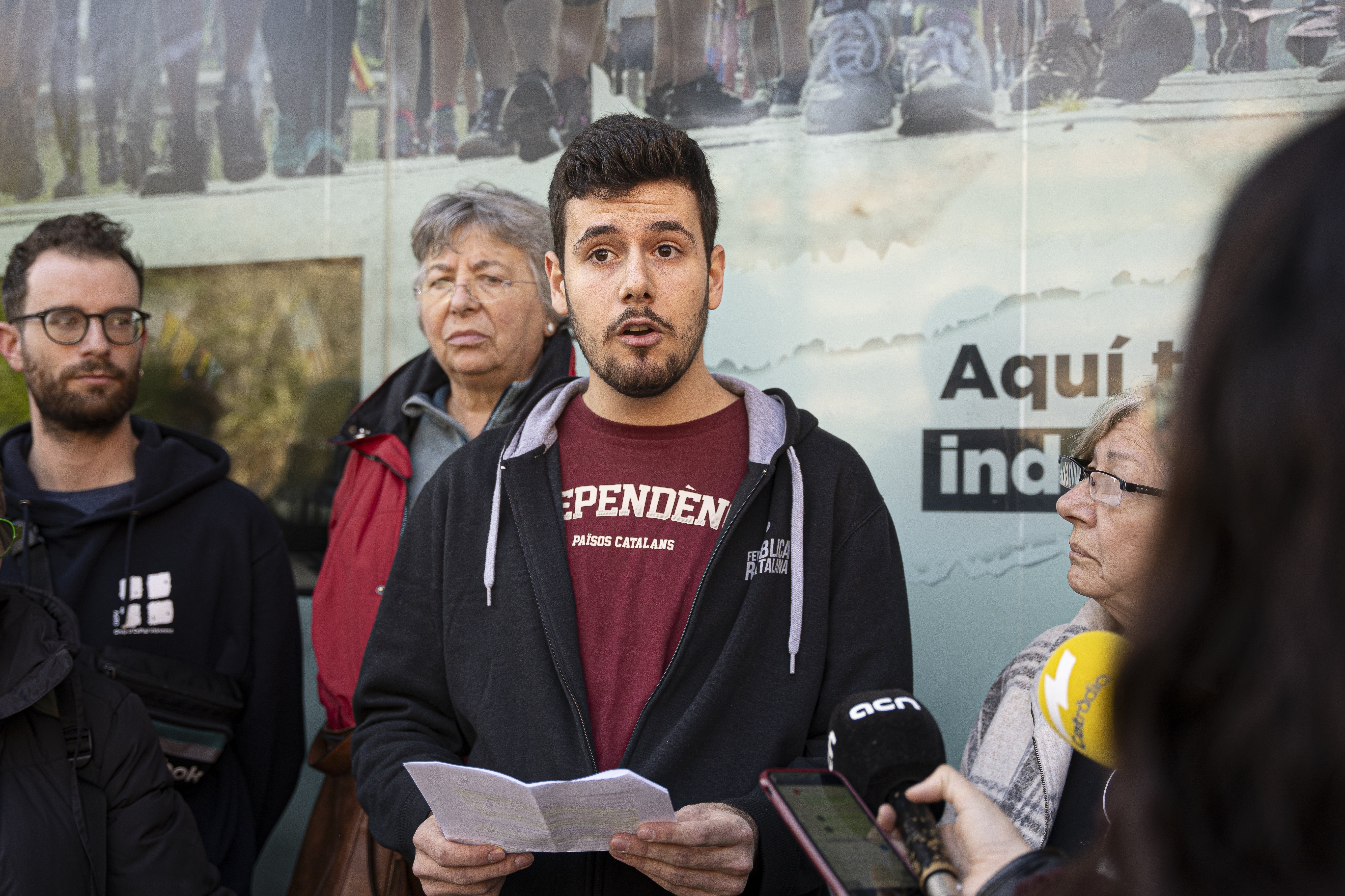 Manifest contra llista cívica ANC / Foto: Irene Vilà Capafons