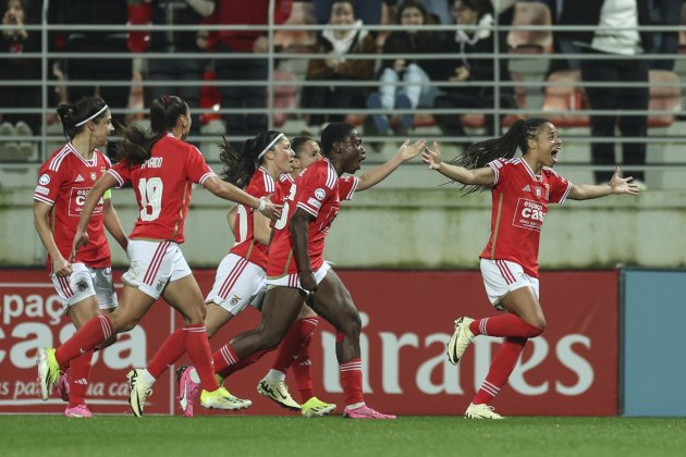 Benfica femenino celebracion gol Benfica femenino celebracion gol