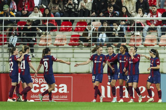 Barca femenino celebracion gol