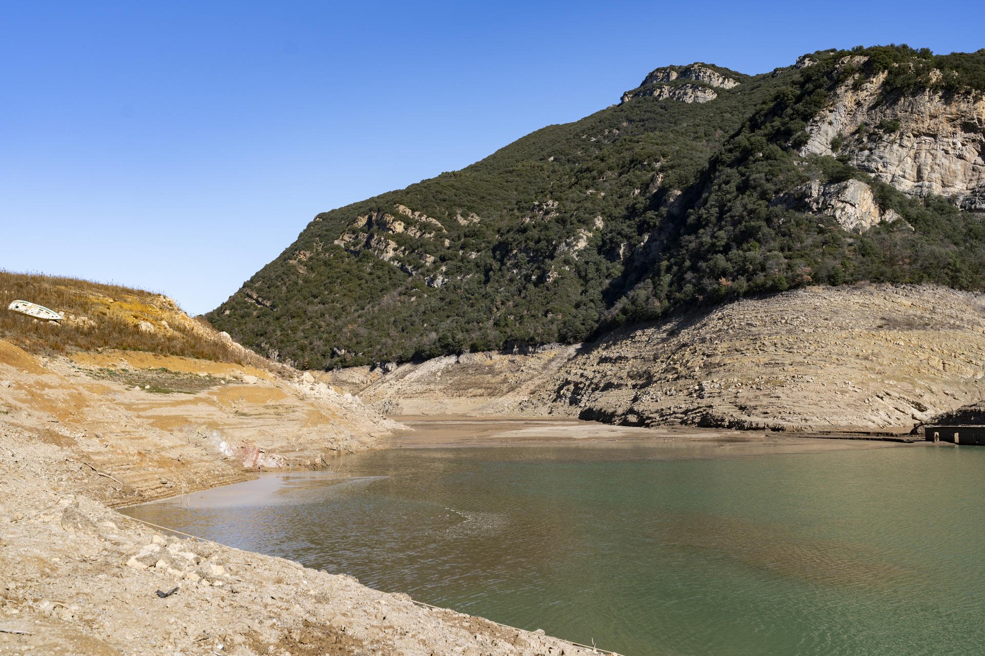 Los pantanos en Catalunya después del temporal de lluvia se llenan hasta el 18,1%