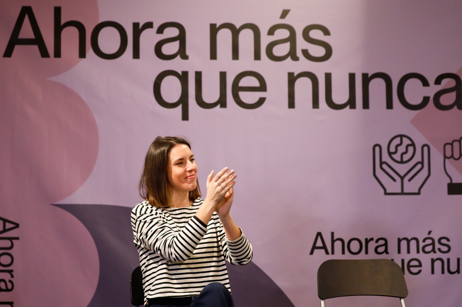 Irene Montero, candidata de Podemos a las europeas con el 85% del apoyo de la militancia