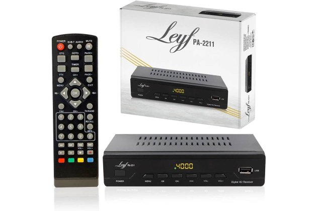 LEYF PA 2211 Descodificador Digital terrestre DVB T2 Receptor TDT TV Full HD 1080p