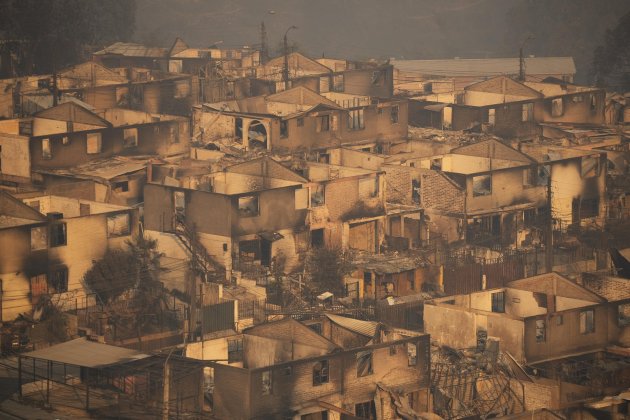 Zona afectada por los incendios en Xile EFE Zona afectada por los incendios en Xile EFE