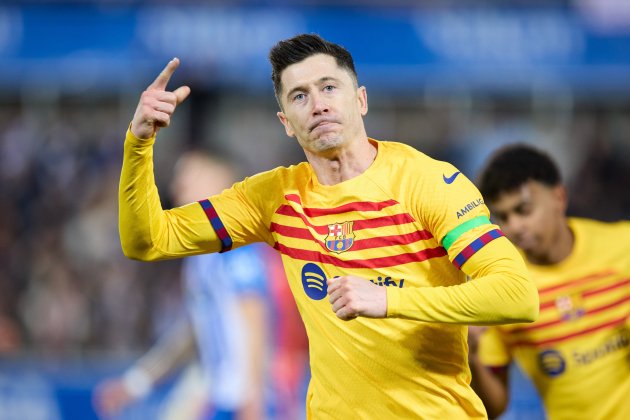 Lewandowski gol Alavés Barca / Foto: Europa Press Lewandowski gol Alavés Barca / Foto: Europa Press