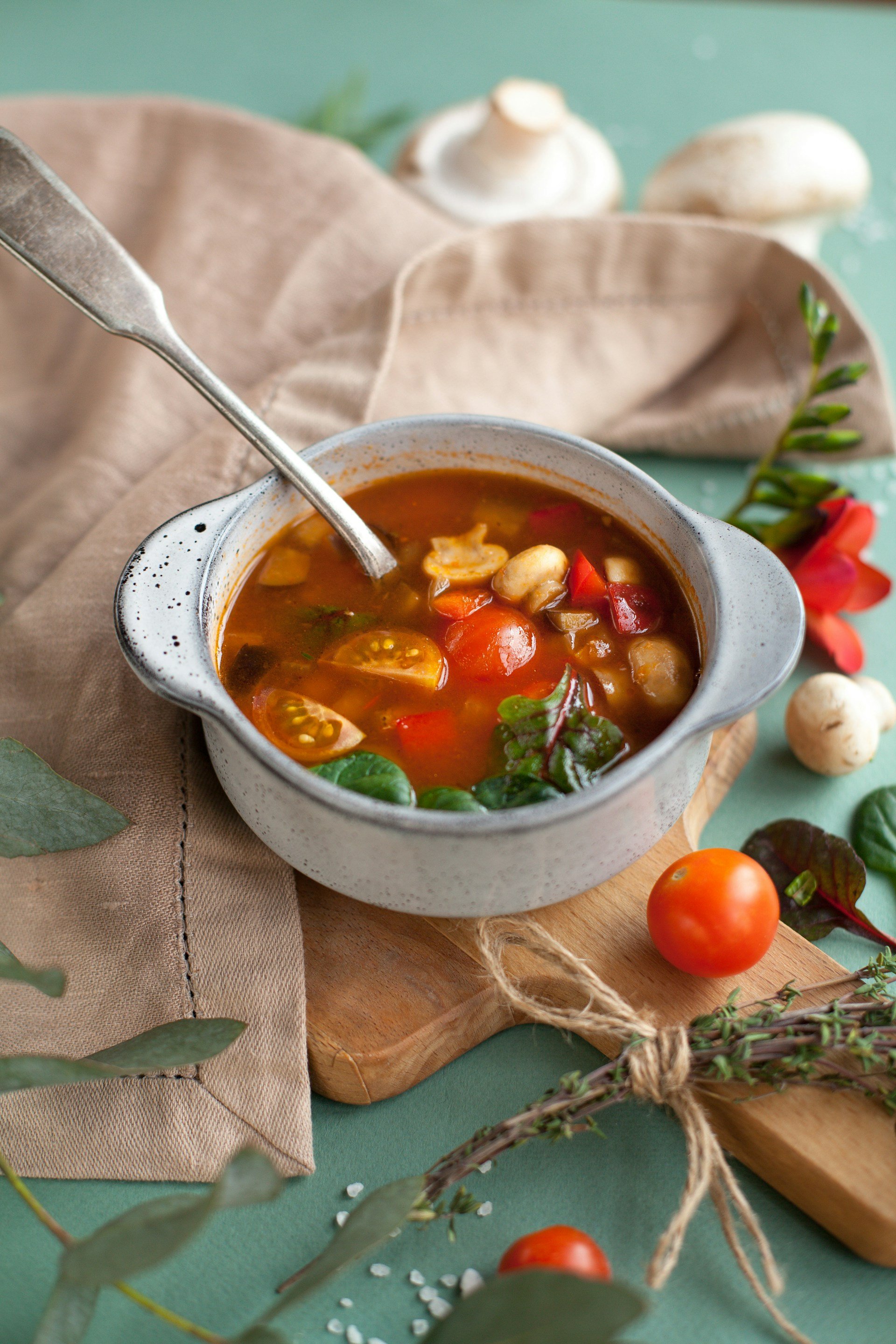 Sopa calentita para cenar