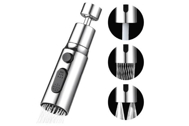 OSDUE Juego de Aireador de Grifo de 360 Grados, Aireador de Grifo de Cocina, Adaptador de Grifo de Cocina, Boquilla de Grifo Universal, Grifo Filtrado a Prueba de Salpicaduras con 3 Modos OSDUE Juego de Aireador de Grifo de 360 Grados, Aireador de Grifo de Cocina, Adaptador de Grifo de Cocina, Boquilla de Grifo Universal, Grifo Filtrado a Prueba de Salpicaduras con 3 Modos