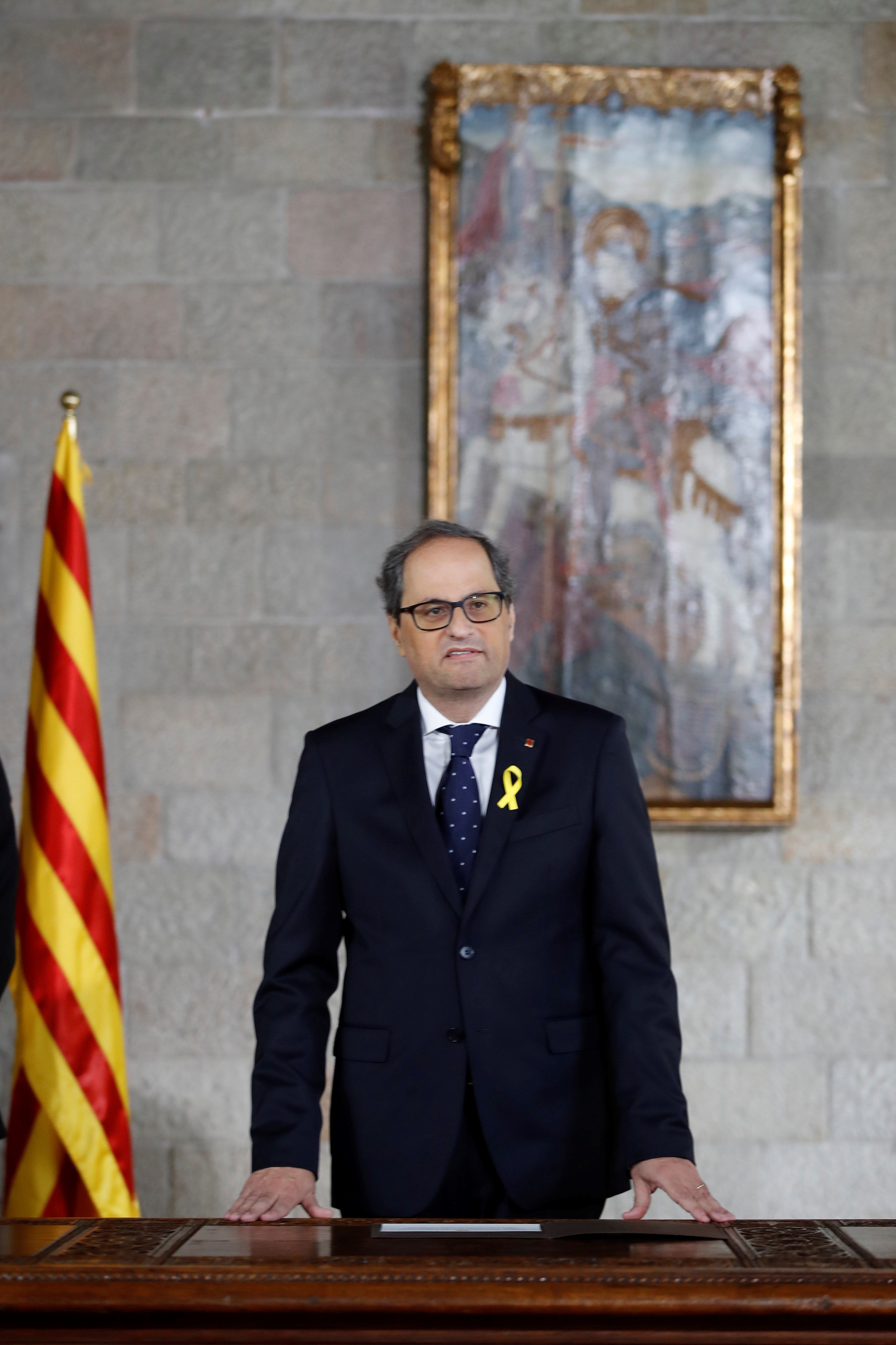 Torra unblocks new Catalan government, replacing ministers in exile and prison with new names