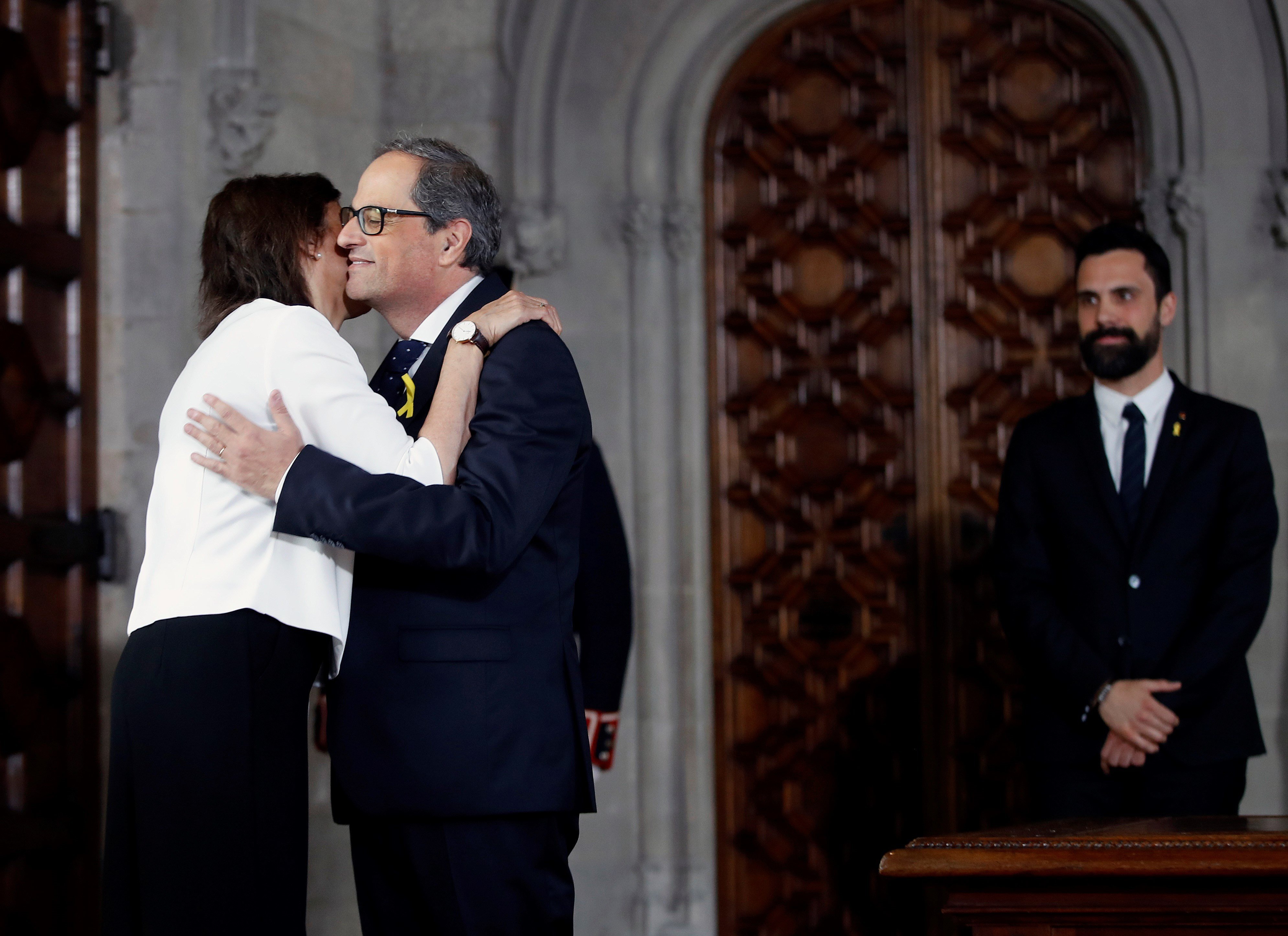 Catalunya se vuelca con Quim Torra por la muerte de Carola Miró, su mujer