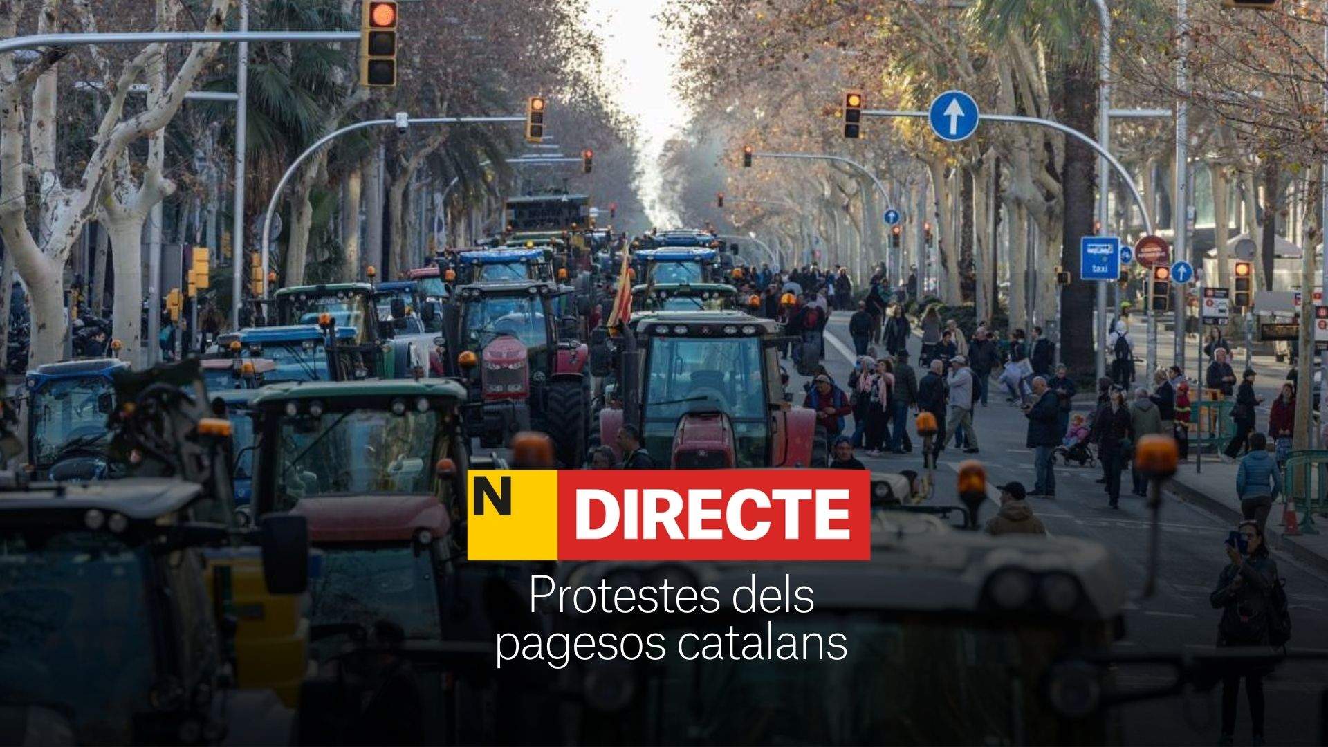 Vaga dels pagesos, DIRECTE | Última hora dels tractors a Barcelona
